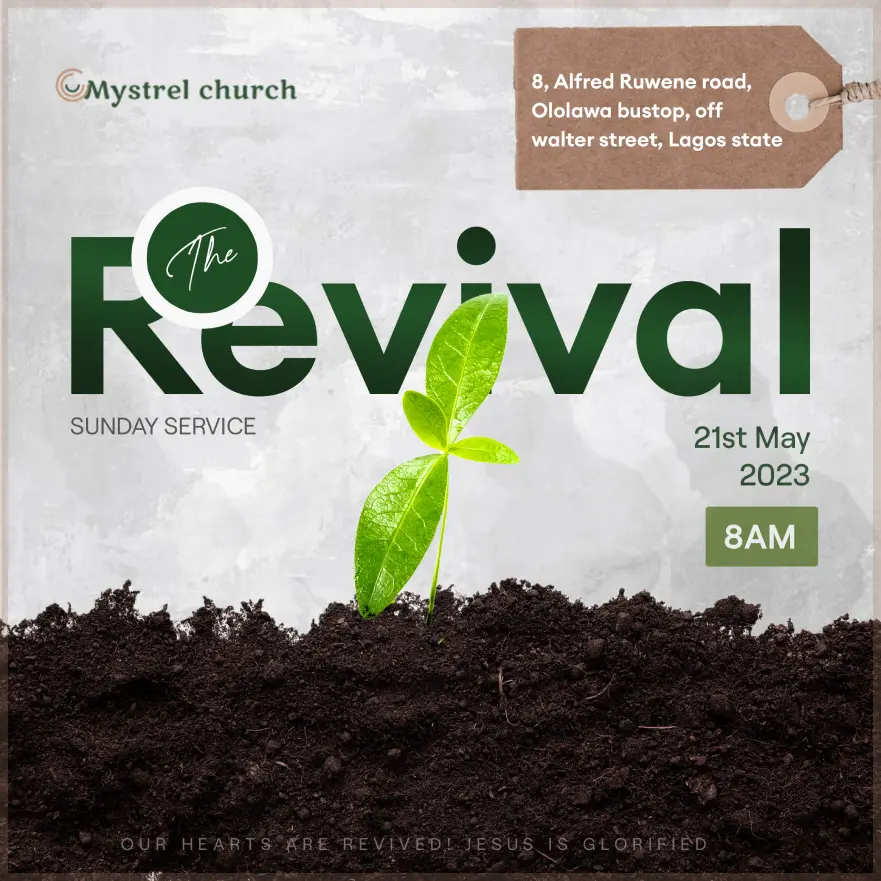 Mystrel church flyer design